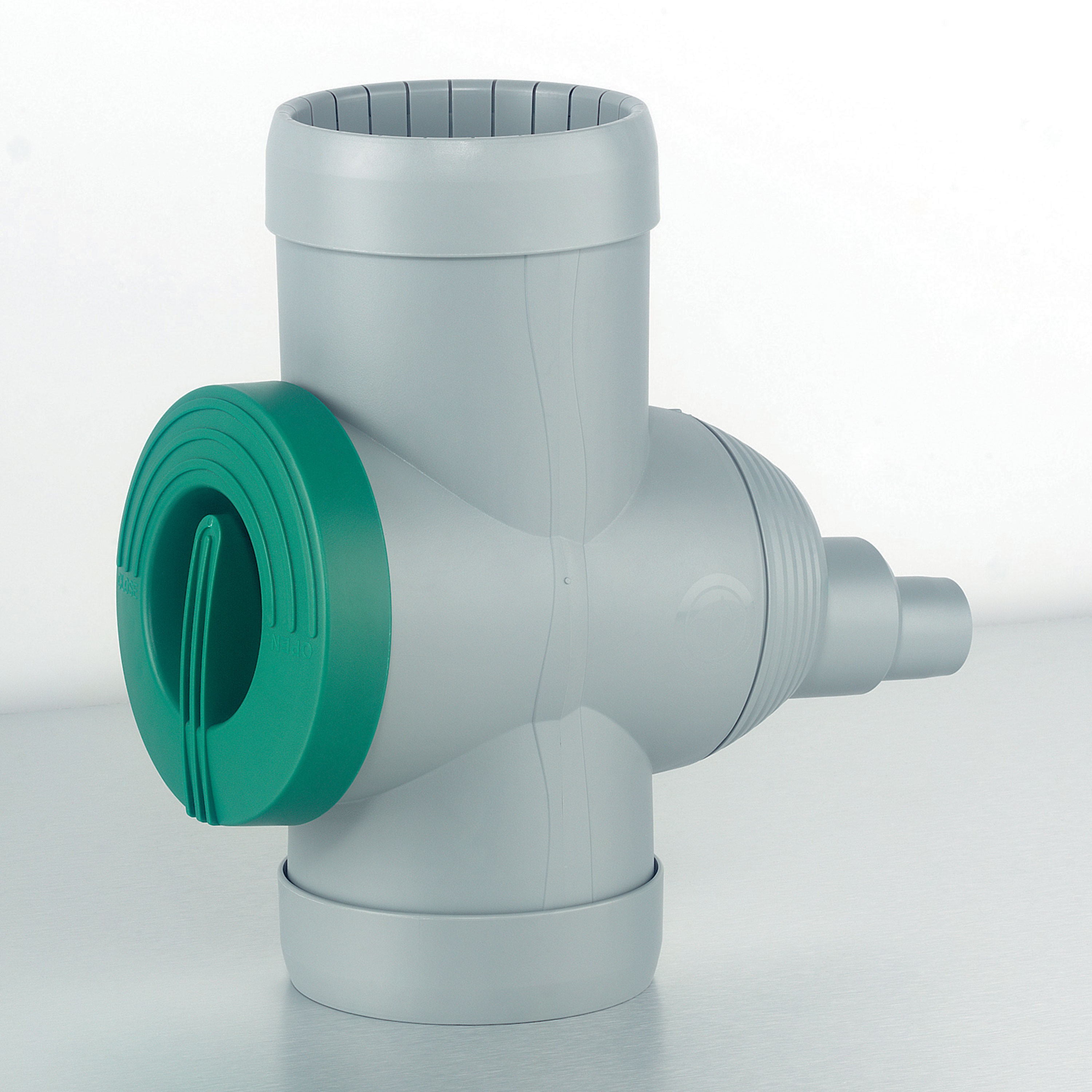 Regensammler Fallrohrfilter Inox grau